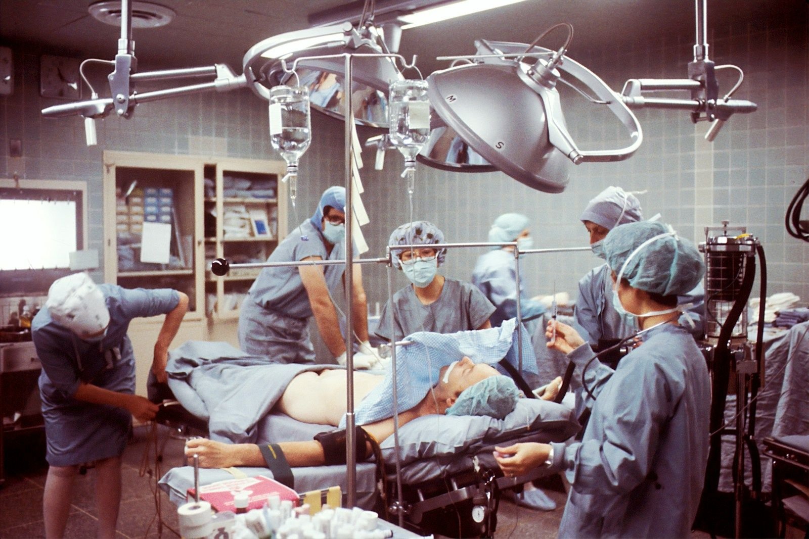 Surgical team in a JCI accredited operating theatre in India