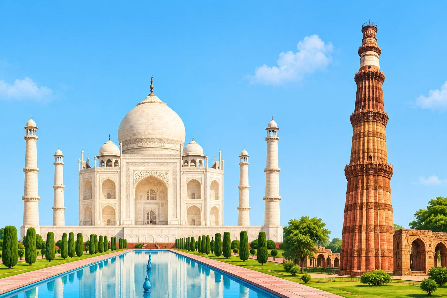 Taj Mahal, Agra — a short trip from Delhi during recovery